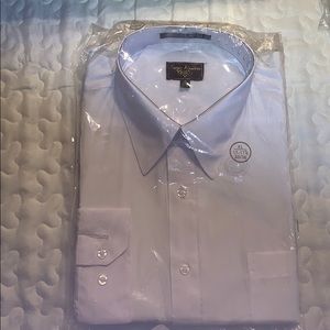 White Button Down Collard Shirt w/ Cuff Sleeves